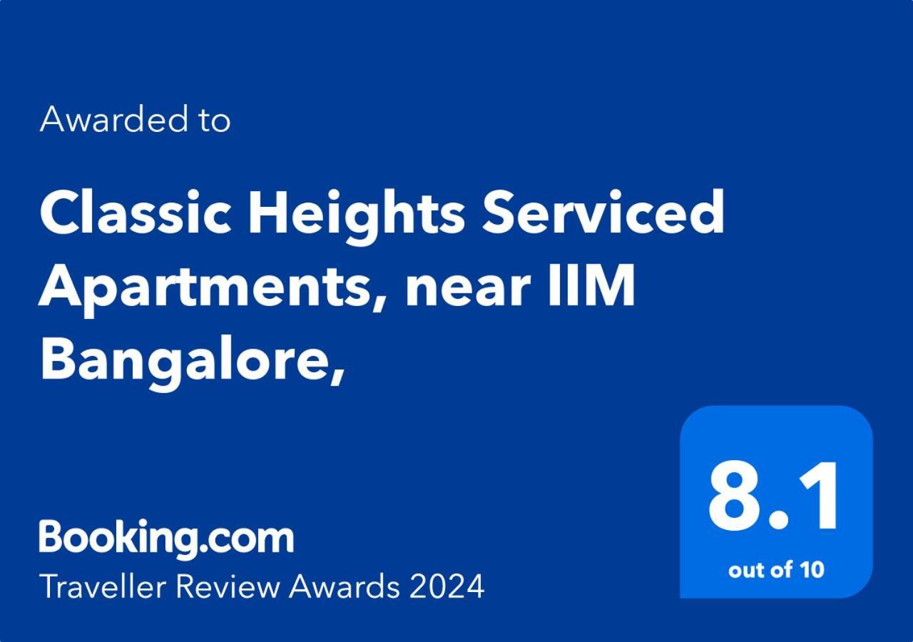 Classic Heights Serviced Apartments, Near Iim Bangalore, Exterior photo